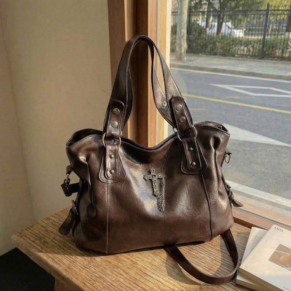 Fashion Gothic - style large capacity tote bag - zoraflux