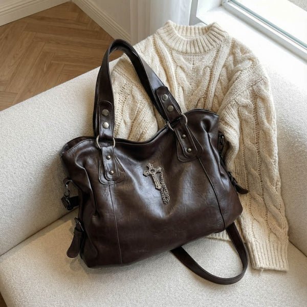 Fashion Gothic - style large capacity tote bag - zoraflux