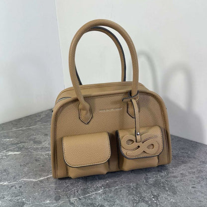 Fashionable and versatile lychee patterned crossbody bag - zoraflux