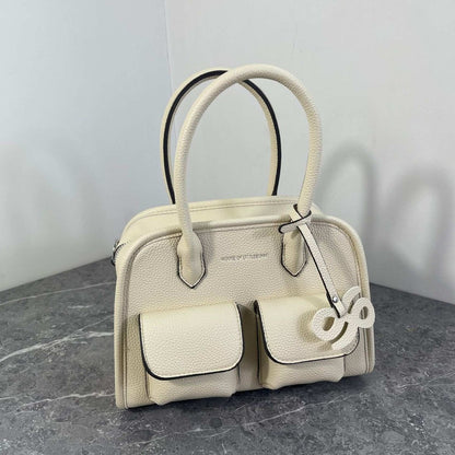 Fashionable and versatile lychee patterned crossbody bag - zoraflux