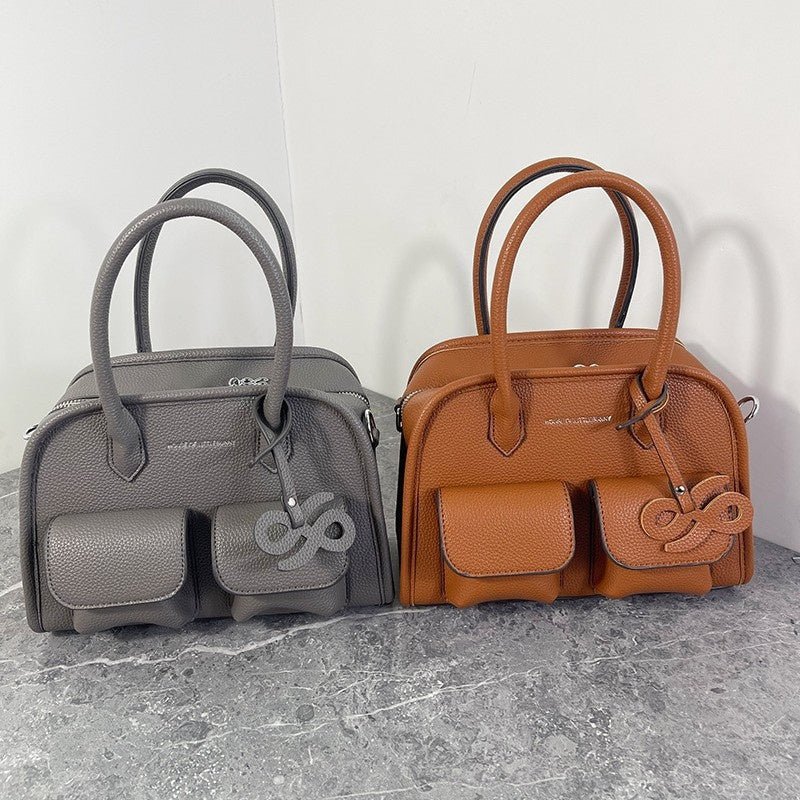 Fashionable and versatile lychee patterned crossbody bag - zoraflux