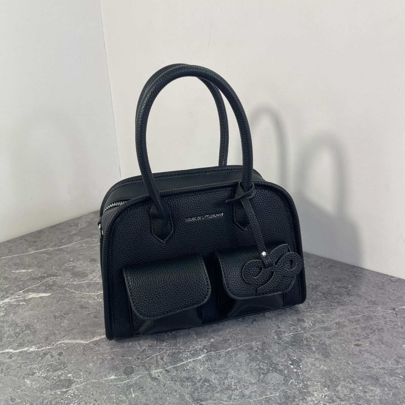 Fashionable and versatile lychee patterned crossbody bag - zoraflux