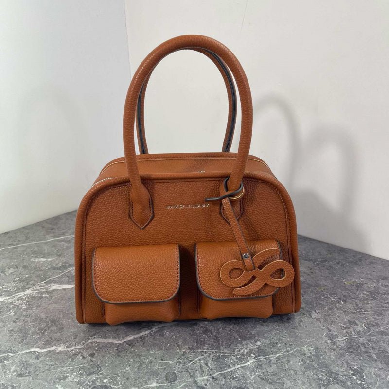 Fashionable and versatile lychee patterned crossbody bag - zoraflux