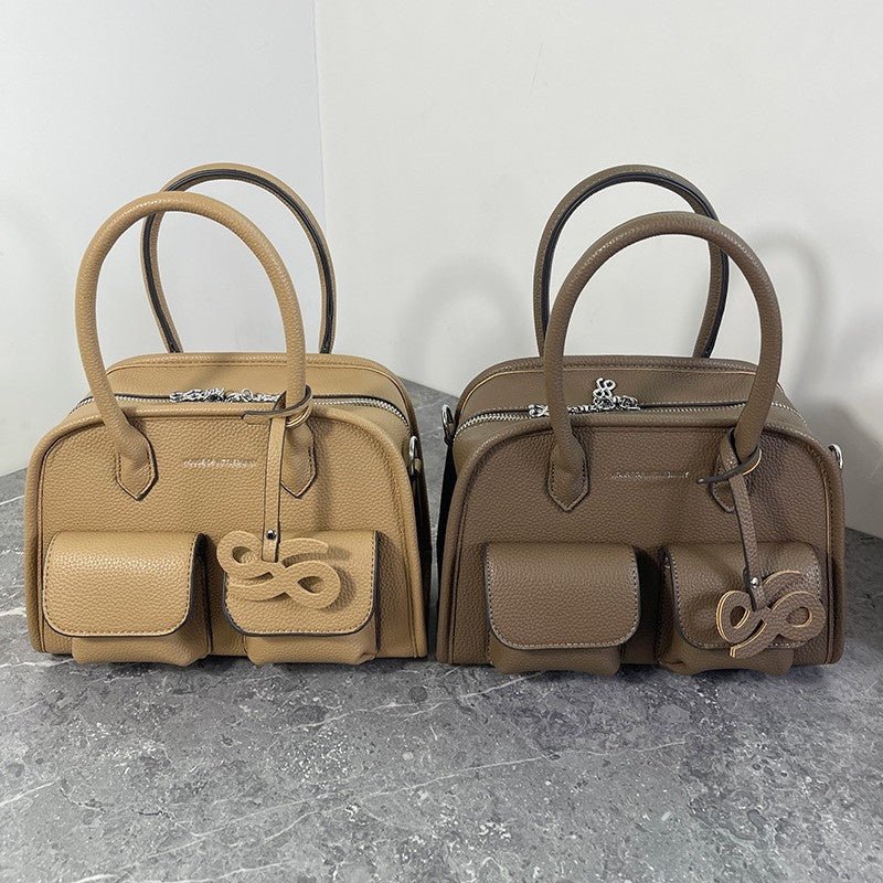 Fashionable and versatile lychee patterned crossbody bag - zoraflux