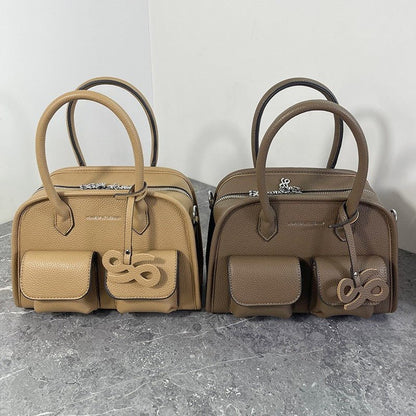 Fashionable and versatile lychee patterned crossbody bag - zoraflux