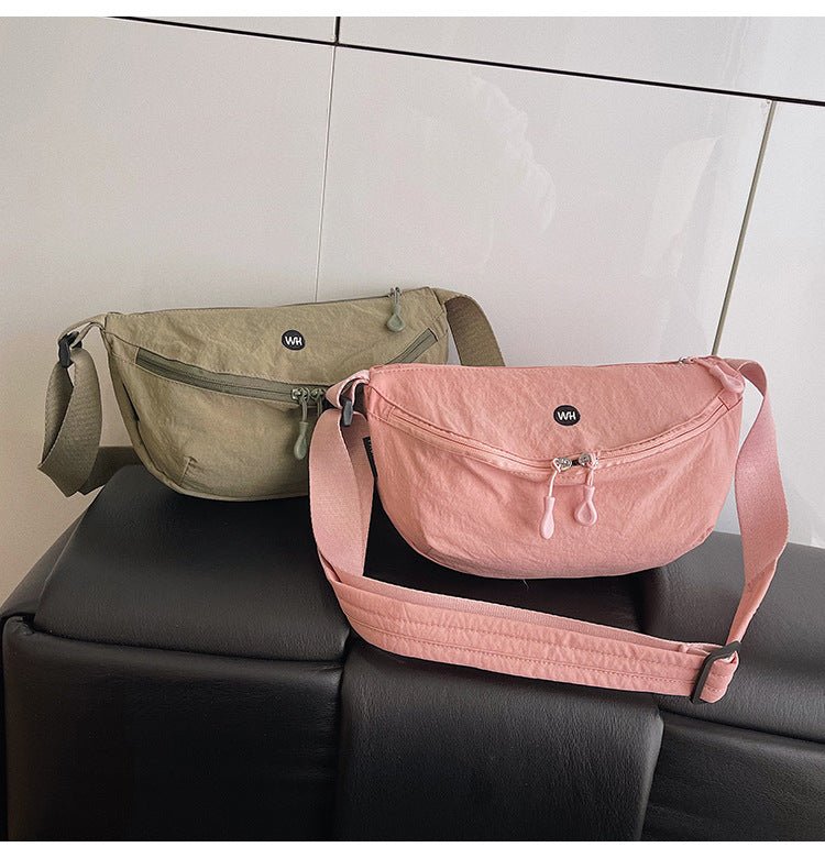 Fashionable nylon dumpling bag women's crossbody shoulder bag - zoraflux