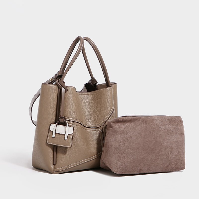 Fashionable Patchwork Versatile Business Shoulder Bag - zoraflux