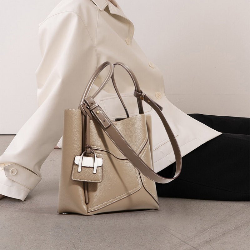 Fashionable Patchwork Versatile Business Shoulder Bag - zoraflux