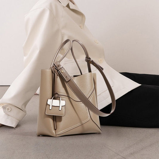 Fashionable Patchwork Versatile Business Shoulder Bag - zoraflux