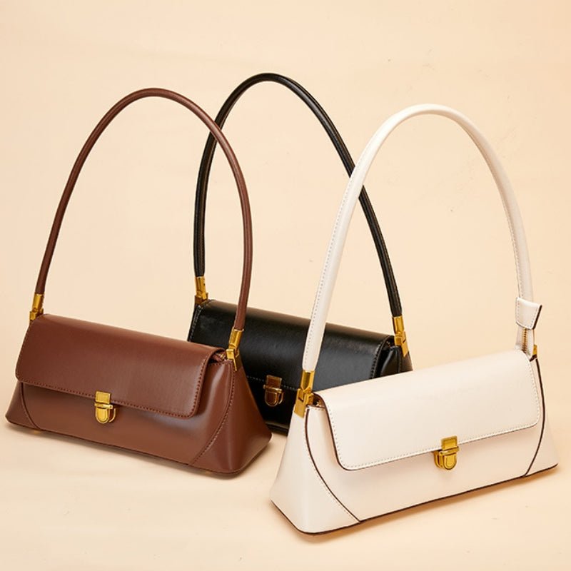 French - style minimalist round shoulder bag for women - zoraflux