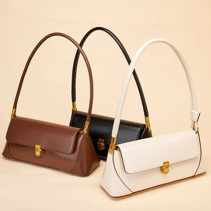 French - style minimalist round shoulder bag for women - zoraflux