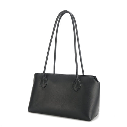 Genuine leather minimalist style tote bag - zoraflux