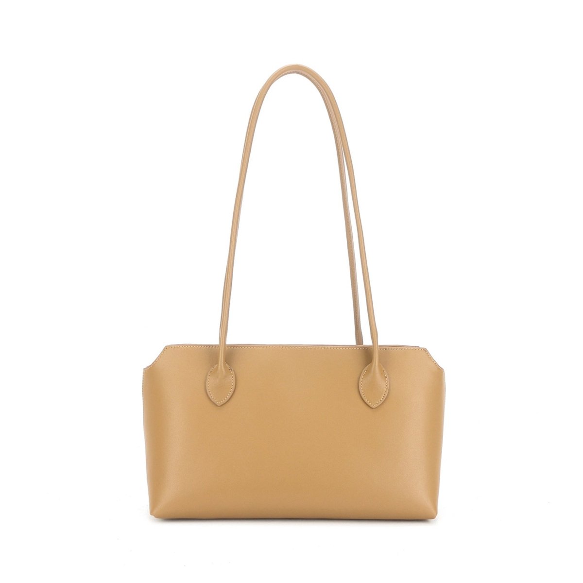 Genuine leather minimalist style tote bag - zoraflux