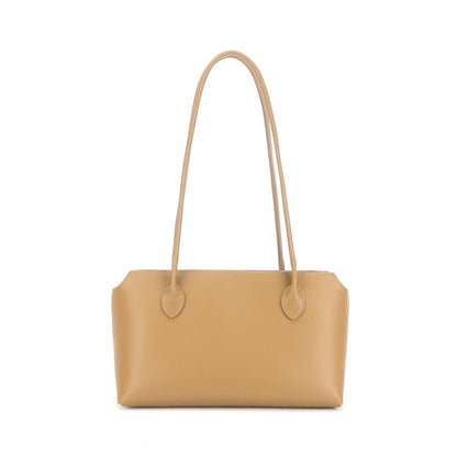 Genuine leather minimalist style tote bag - zoraflux
