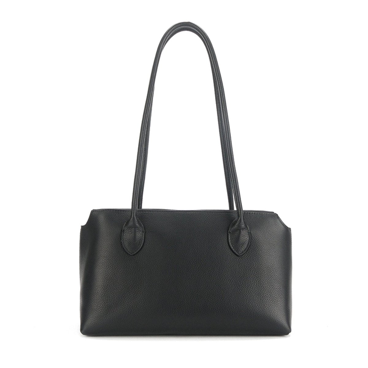 Genuine leather minimalist style tote bag - zoraflux