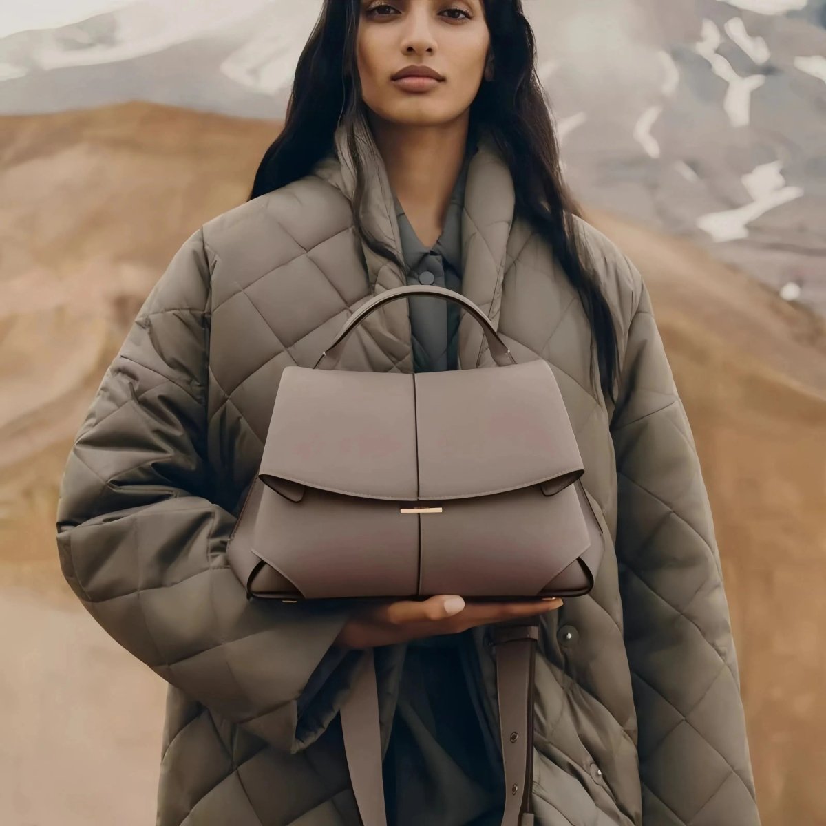 Genuine leather women's handbag - zoraflux