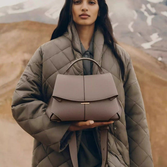 Genuine leather women's handbag - zoraflux