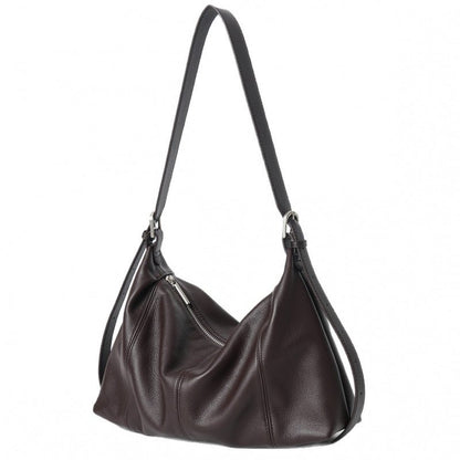 Genuine Top‑Grain Cowhide Hobo Bag Soft Leather Shoulder Crossbody Handbag for Women Daily Office - zoraflux