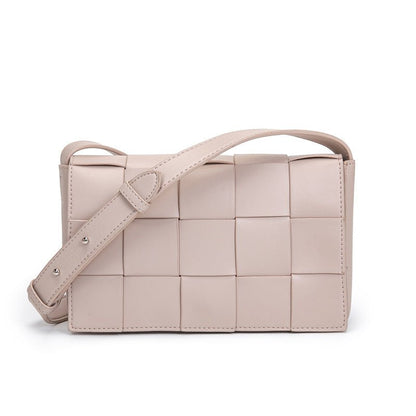 Knitted Checkered Crossbody Bag - zoraflux