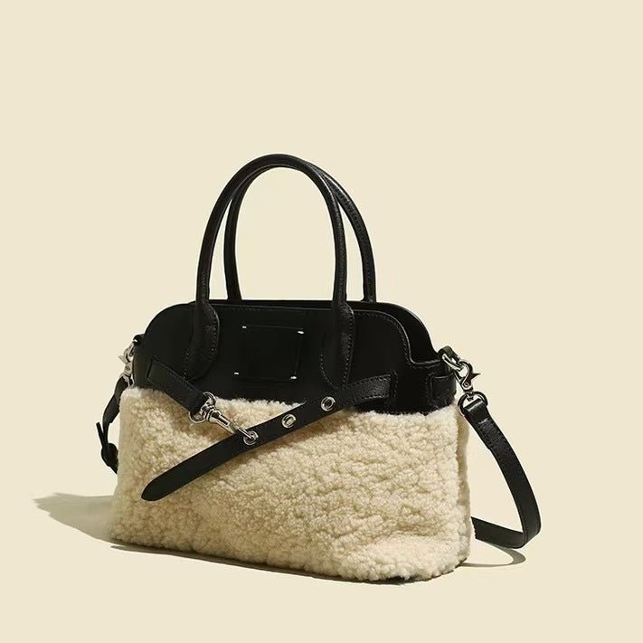 Lambskin and shell - shaped crossbody bag - zoraflux
