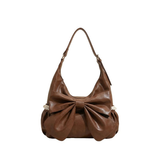 Large capacity bow - tie shoulder bag - perfect for commuting or as a gift. - zoraflux