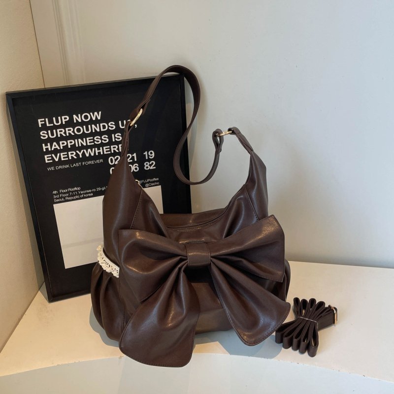 Large capacity bow - tie shoulder bag - perfect for commuting or as a gift. - zoraflux
