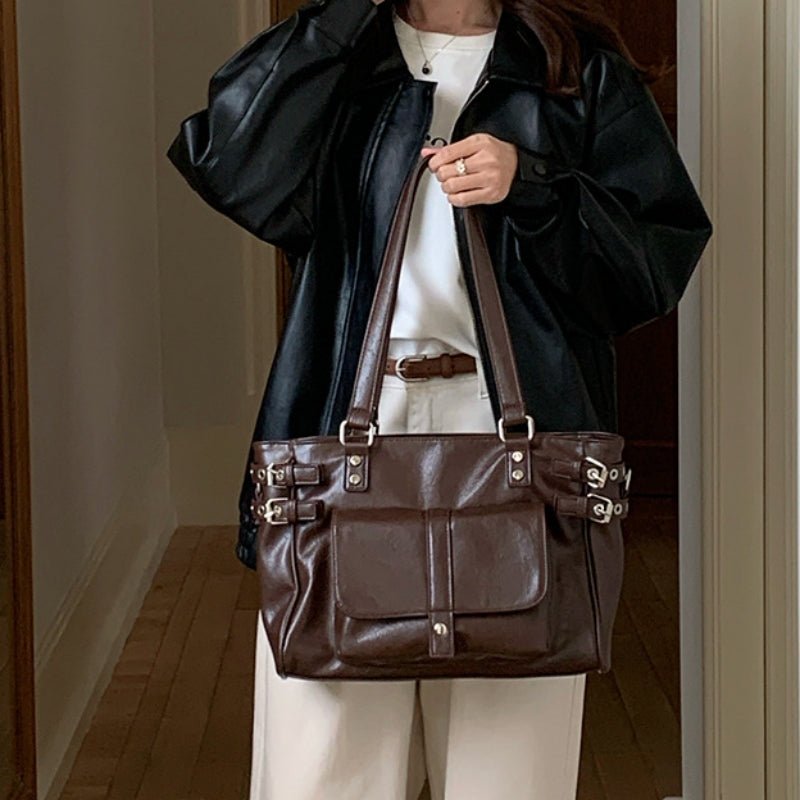 Large - capacity commuter travel tote bag - zoraflux