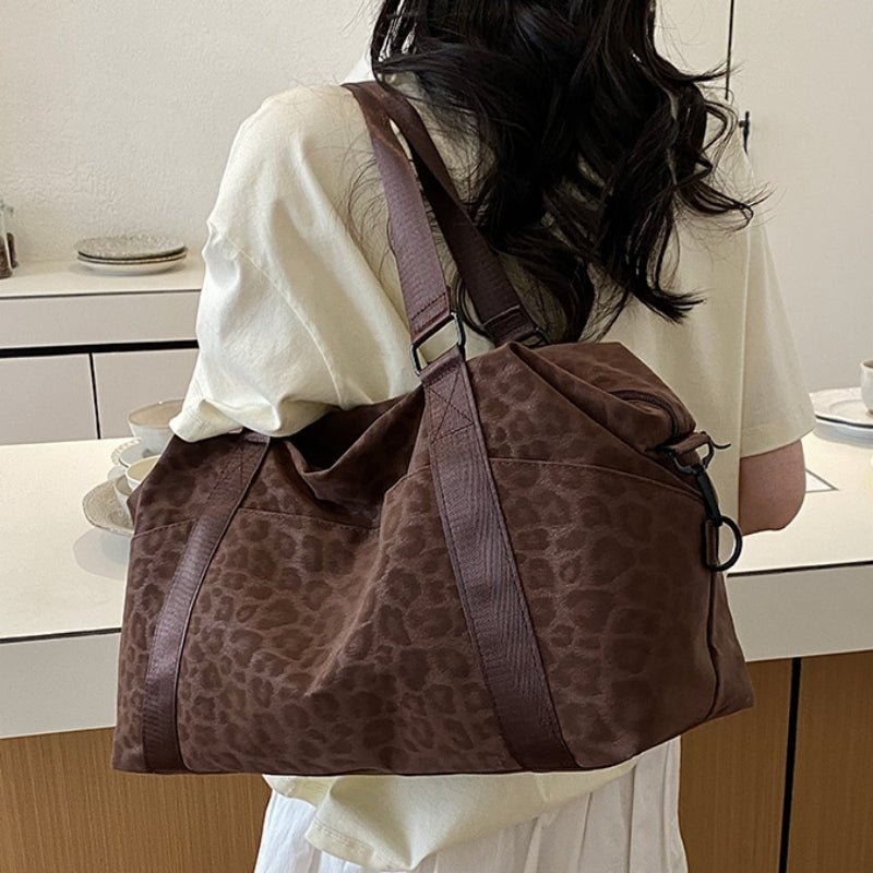 Large-capacity Leopard-print Lightweight Fitness Bag - zoraflux