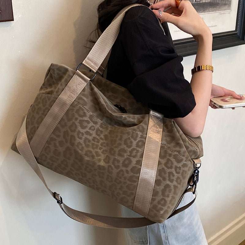 Large-capacity Leopard-print Lightweight Fitness Bag - zoraflux