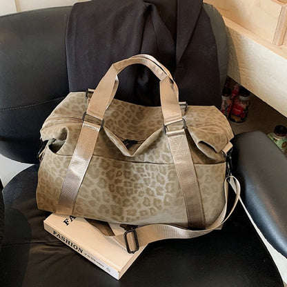 Large-capacity Leopard-print Lightweight Fitness Bag - zoraflux