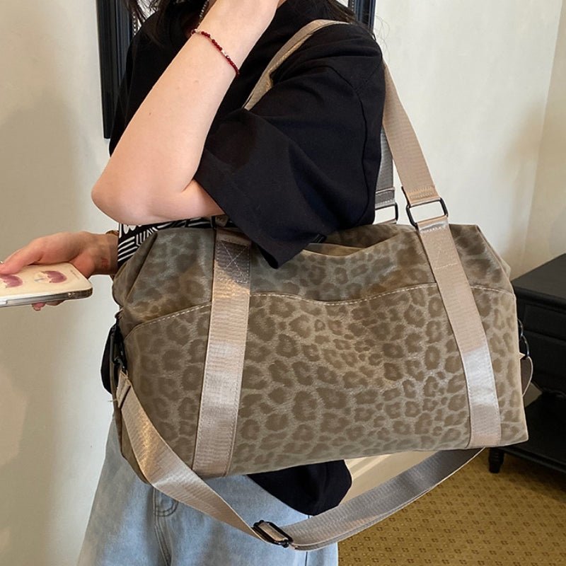 Large-capacity Leopard-print Lightweight Fitness Bag - zoraflux