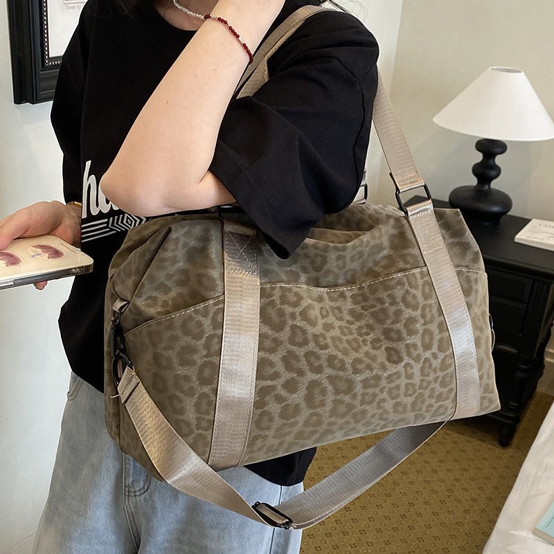 Large-capacity Leopard-print Lightweight Fitness Bag - zoraflux