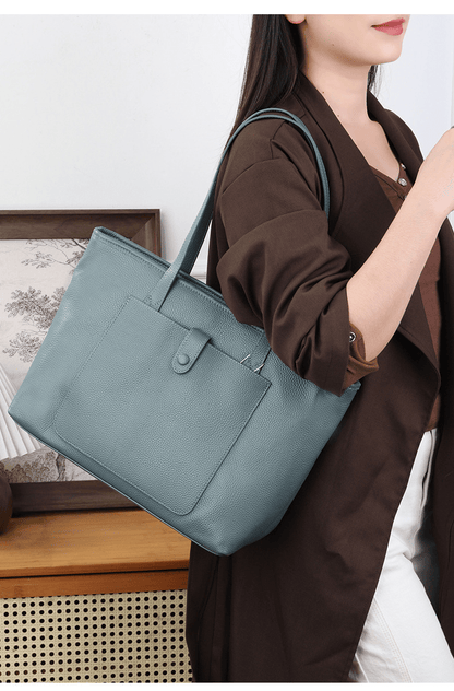 Large - capacity simple tote bag for women's commuting - zoraflux