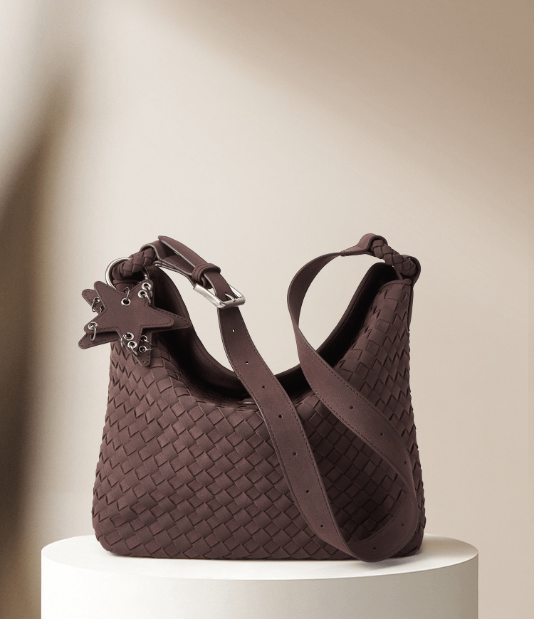 Large Capacity Woven Suede Matte Velvet Bucket Bag: High - End Versatile Shoulder Crossbody Tote - zoraflux