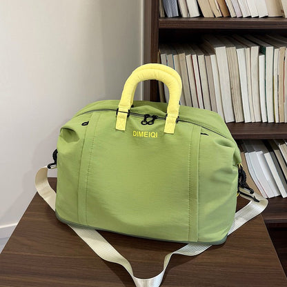 Large Expandable Nylon Weekender Duffle Bag Multi‑Way Carry Travel Gym Overnight Bag - zoraflux