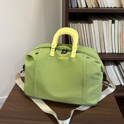 Large Expandable Nylon Weekender Duffle Bag Multi‑Way Carry Travel Gym Overnight Bag - zoraflux