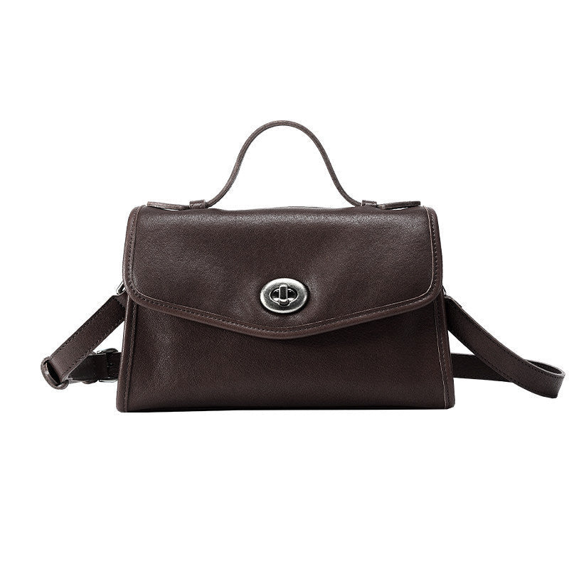 Leather-tanned Leather Casual Messenger Bag - zoraflux