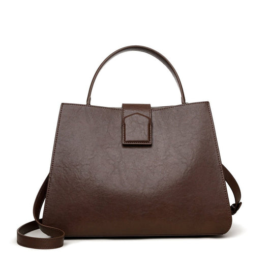 Leather woman fashion fall winter shoulder bag - zoraflux