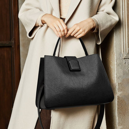 Leather woman fashion fall winter shoulder bag - zoraflux