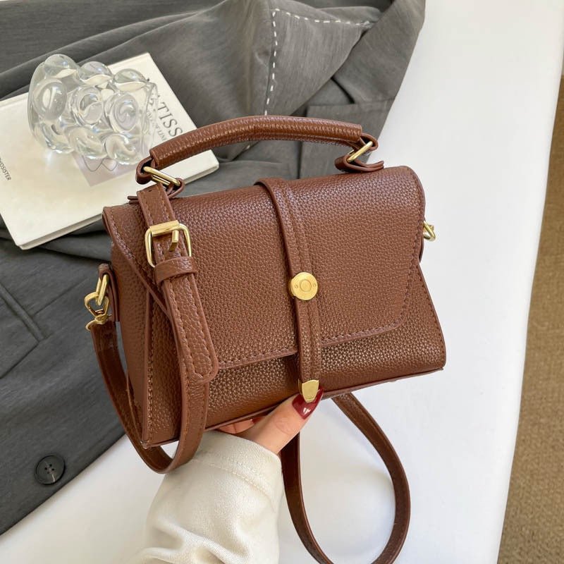 Leopard - patterned textured crossbody small bag - zoraflux