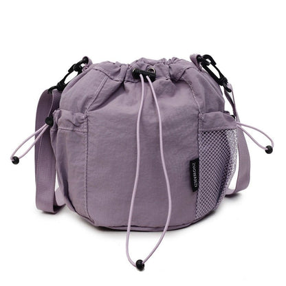 Lightweight and casual crossbody bag drawstring opening - zoraflux