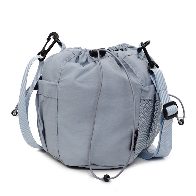 Lightweight and casual crossbody bag drawstring opening - zoraflux