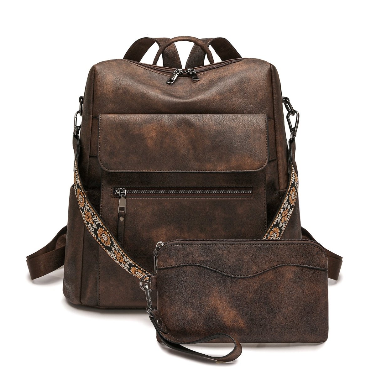 Lightweight dual-purpose backpack with contrasting colors - zoraflux