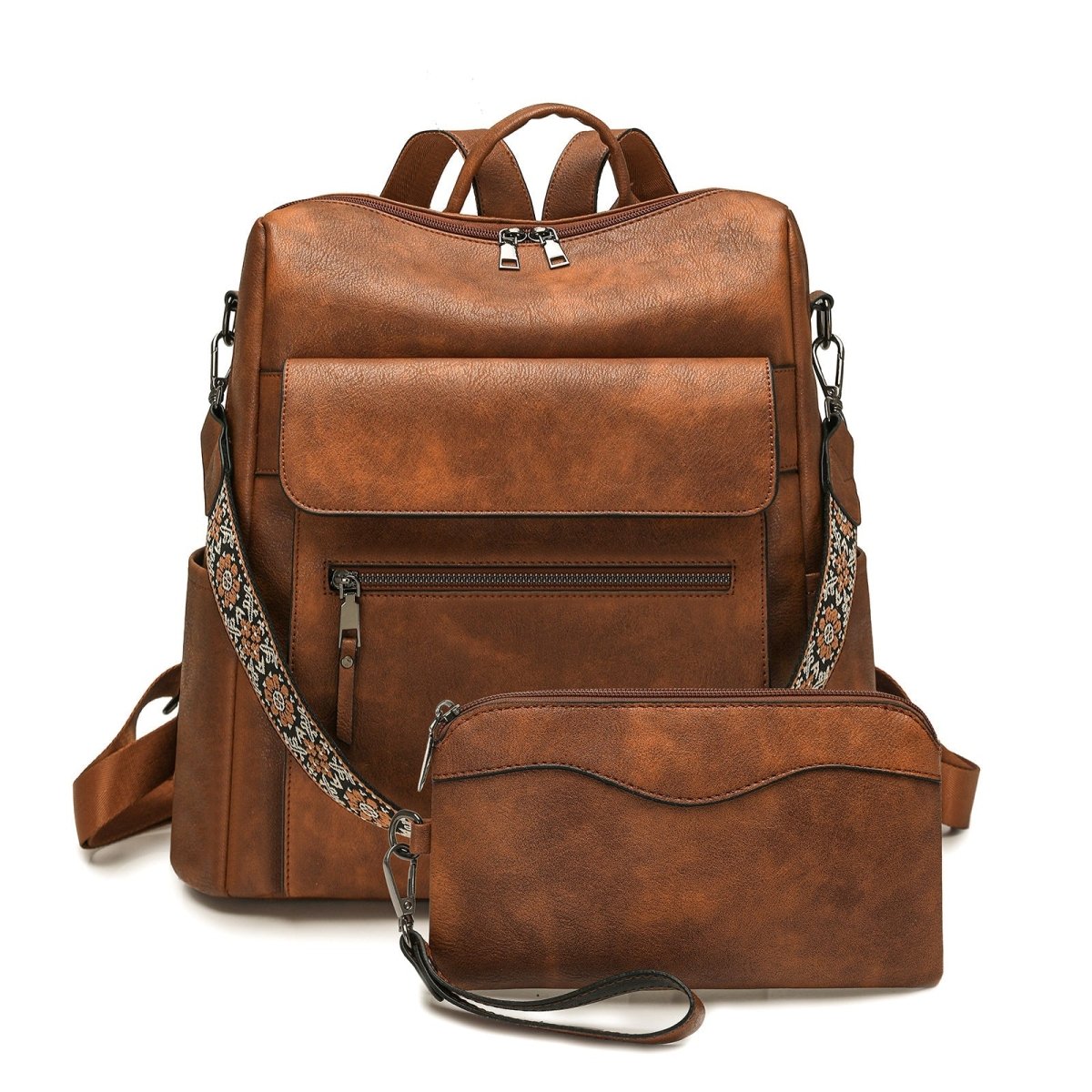 Lightweight dual-purpose backpack with contrasting colors - zoraflux