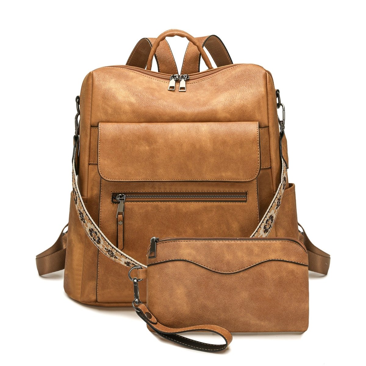 Lightweight dual-purpose backpack with contrasting colors - zoraflux