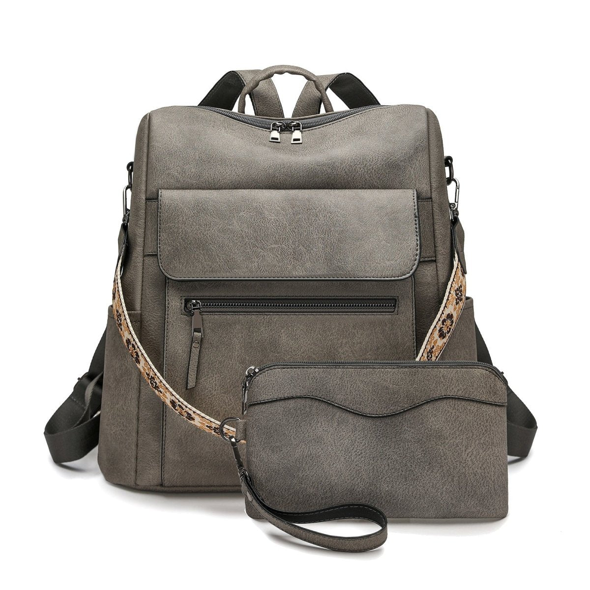 Lightweight dual-purpose backpack with contrasting colors - zoraflux