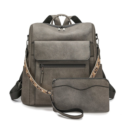 Lightweight dual-purpose backpack with contrasting colors - zoraflux