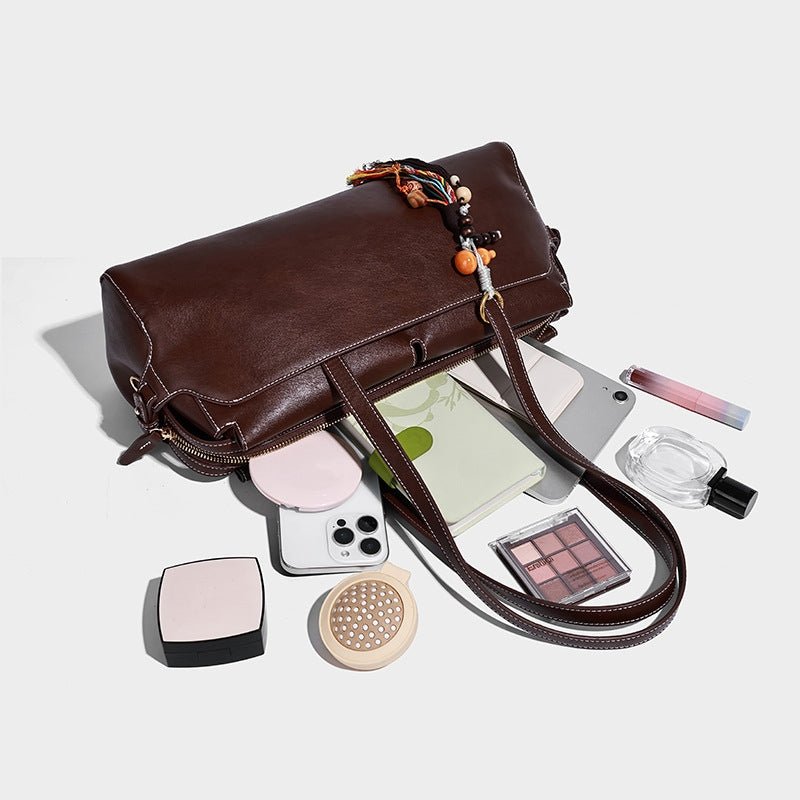 Lucky gourd pendant casual commuting single-shoulder bag - zoraflux