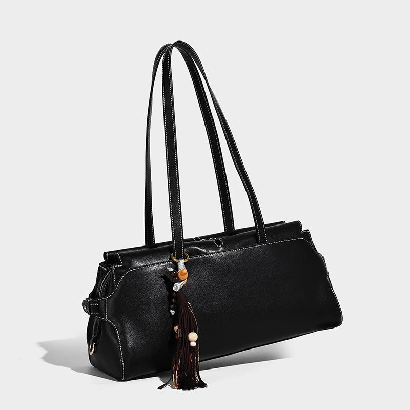 Lucky gourd pendant casual commuting single-shoulder bag - zoraflux