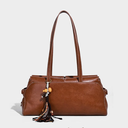 Lucky gourd pendant casual commuting single-shoulder bag - zoraflux